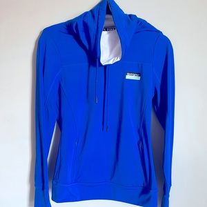 PINK Cobalt Blue Cowl-Neck DryFit Sweatshirt